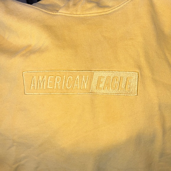 🦅American Eagle Mustard Yellow Hoodie - Picture 2 of 3